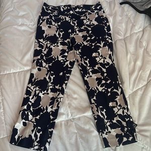 navy blue and white dress pants *RUN SMALL*